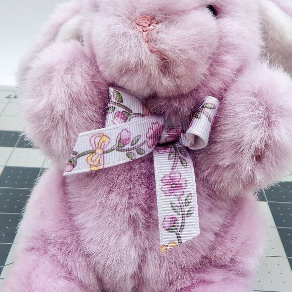 Charter Club Bunny Rabbit Plush Lavender Purple 6 Inch Sound Box Non Working - Picture 11 of 11